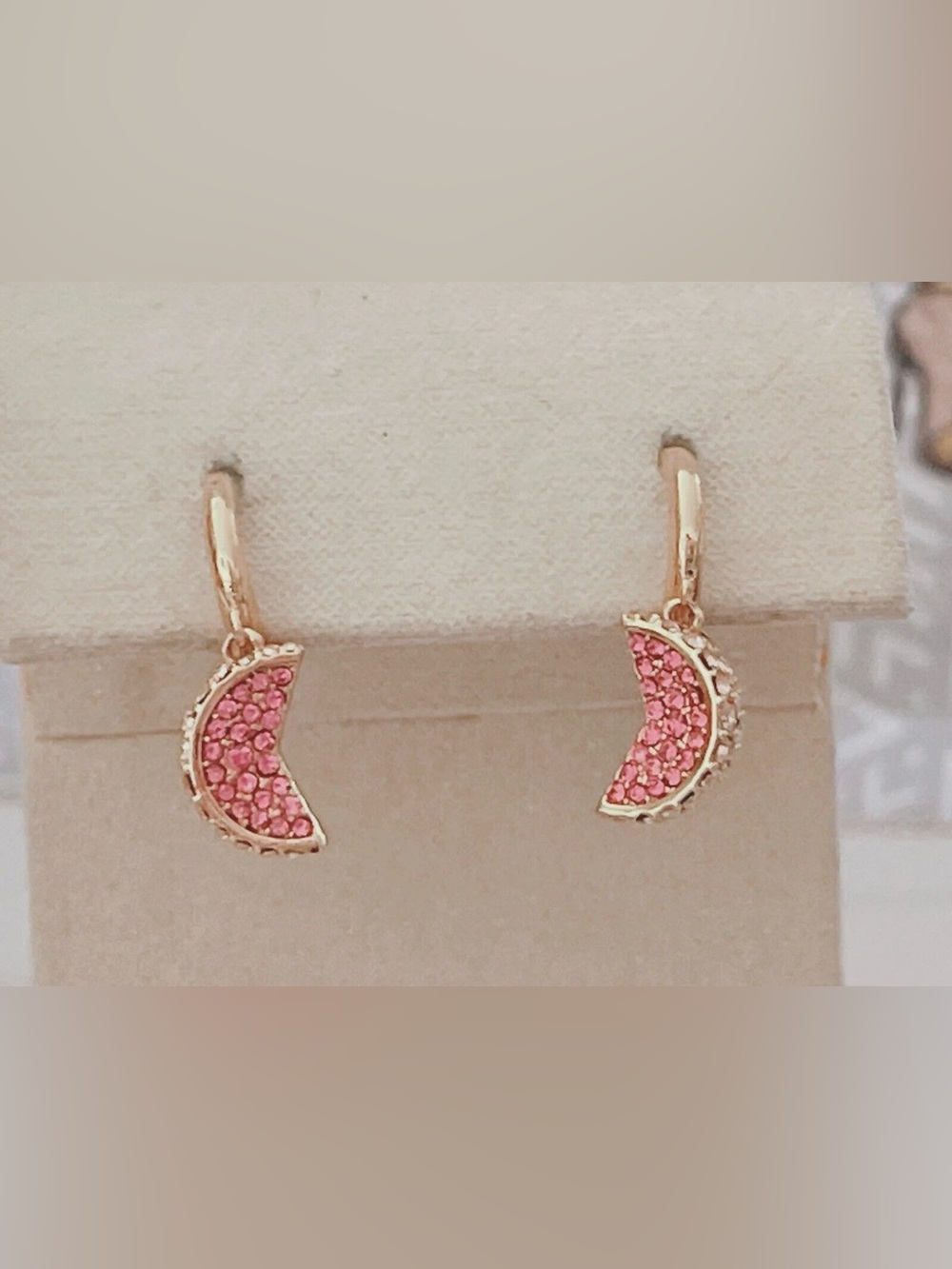 Kate Spade Fruit Salad Pavé Grapefruit Huggie Earrings